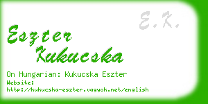 eszter kukucska business card